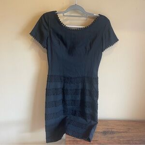 Vintage LAIGLON Cinch Waist 50s 60s Midi Sheath Dress Small